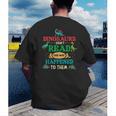 Vintage Librarian Book Reader Library Book Reading Men's Back Print T-Shirt