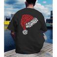 Vintage Retro Christmas Book Xmas Santa Hat Pajama Holiday Men's Back Print T-Shirt Vintage Retro Christmas Book Xmas Santa Hat Pajama Holiday Men's Back Print T-Shirt