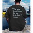 Visit Many Good Books But Live In The Bible Spurgeon Quote Men's Back Print T-Shirt Visit Many Good Books But Live In The Bible Spurgeon Quote Men's Back Print T-Shirt