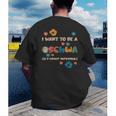 I Want To Be A Schwa Read Book Reading Librarian Men's Back Print T-Shirt