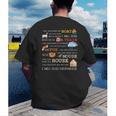 I Will Read Books On a Boat & Everywhere Reading Men's Back Print T-Shirt