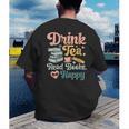 Women's Drink Tea Read Books Nerd Book Reader Book Reading Lover Men's Back Print T-Shirt Women's Drink Tea Read Books Nerd Book Reader Book Reading Lover Men's Back Print T-Shirt