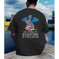 In A World Full Of Bookworms Be A Book Dragon Reading Men's Back Print T-Shirt