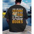 Writer Book Published Author Writers Men Women Men's Back Print T-Shirt Writer Book Published Author Writers Men Women Men's Back Print T-Shirt