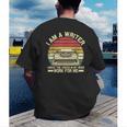 Writer Shirt Men Women Author Book Novelist Poet Men's Back Print T-Shirt