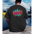 Yeah Comic Comic Book Graphic Men's Back Print T-Shirt
