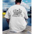 11th Birthday Girl Chapter 11 Reading Book Lover 11 Year Old Men's Back Print T-Shirt