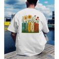 Book Flower 8647 Foxtrots Deltas Tangos Men's Back Print T-Shirt