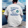 Book Girl Summer Bookish Beach Men's Back Print T-Shirt
