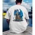 Book Lover Bookworm Reading Books Dragon Premium Tri-Blend Men's Back Print T-Shirt