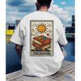 Book Reading Tarot Card The Reader Men's Back Print T-Shirt