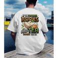 Bookworm If It Involves Books And Tea Lover Reading Premium Tri-Blend Men's Back Print T-Shirt