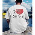 Clifford The Big Red Dog I Heart Clifford Childrens Books Men's Back Print T-Shirt