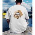 Coffee And Books Adult Books Lover Reading Men's Back Print T-Shirt Coffee And Books Adult Books Lover Reading Men's Back Print T-Shirt