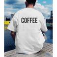 I Like Coffee My Books And Maybe Like 3 People Book Lover Men's Back Print T-Shirt I Like Coffee My Books And Maybe Like 3 People Book Lover Men's Back Print T-Shirt