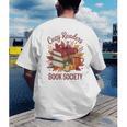 Cozy Readers Book Society Fall Autumn Floral Pumpkin Season Men's Back Print T-Shirt Cozy Readers Book Society Fall Autumn Floral Pumpkin Season Men's Back Print T-Shirt