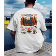 Cozy Reading Cabin Retreat Fall Bookish Autumn Cozy Reader Men's Back Print T-Shirt
