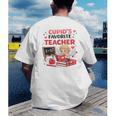 Cupid's Favorite Math Teacher Valentine Reading Book Women Men's Back Print T-Shirt Cupid's Favorite Math Teacher Valentine Reading Book Women Men's Back Print T-Shirt