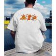 Cute Turkey Reading Book Librarian Bookworm Thanksgiving Men Men's Back Print T-Shirt Cute Turkey Reading Book Librarian Bookworm Thanksgiving Men Men's Back Print T-Shirt