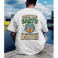 Earth Day Save Earth It´s Only Planet With Books Reader Men's Back Print T-Shirt