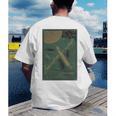 From The Earth To The Moon Book Cover 1874 Premium Men's Back Print T-Shirt From The Earth To The Moon Book Cover 1874 Premium Men's Back Print T-Shirt