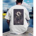 High Priestess Tarot Art Celestial Mystic Book Lover Men's Back Print T-Shirt