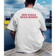 Hot Girls Read Books Book Lovers Men's Back Print T-Shirt