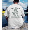 Hot Girls Read Books Bookish Booklover Christmas Men's Back Print T-Shirt