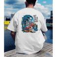 Hot Tea & Spicy Books Skeleton Reader Men's Back Print T-Shirt