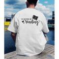 I'd Rather Be Reading Book Lover Bookworm Reading Men's Back Print T-Shirt