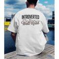 Introverted But Well-Read Book Lover Men's Back Print T-Shirt