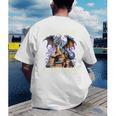 It's Not Hoarding If It's Books Reading Bookworm Reader Men's Back Print T-Shirt
