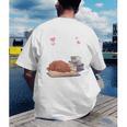 Just a Girl Who Loves Dogs Books Coffee T-Shirt Men's Back Print T-Shirt