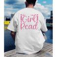 Just A Girl Who Loves To Read Book Lover Reading Books Men's Back Print T-Shirt Just A Girl Who Loves To Read Book Lover Reading Books Men's Back Print T-Shirt