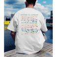 Library Card Vintage Book Due Date Bookish Rainbow Reading Men's Back Print T-Shirt Library Card Vintage Book Due Date Bookish Rainbow Reading Men's Back Print T-Shirt
