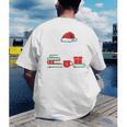 Library Crew Book Lovers Librarian Xmas Holiday Christmas Men's Back Print T-Shirt