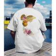 And Into The Library She Goes Book Lover Reading Bookworm Men's Back Print T-Shirt