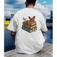 Life Is Better With Butterflies And Books Cute Butterfly Men's Back Print T-Shirt Life Is Better With Butterflies And Books Cute Butterfly Men's Back Print T-Shirt
