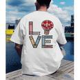 Love Books Reading Men's Back Print T-Shirt