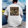 Melanin Afro Women Educated Reading Book History Girls Men's Back Print T-Shirt