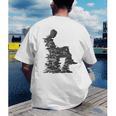 Men Pixel Art Geometric Book Human Drawing Graphic Men Men's Back Print T-Shirt