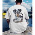 Nerdy Schnauzer Dog Book Lover Glasses Cute Pet For Men Women Kids Men's Back Print T-Shirt Nerdy Schnauzer Dog Book Lover Glasses Cute Pet For Men Women Kids Men's Back Print T-Shirt