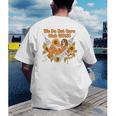 We Do Not Care Club WDNC Reading Book Boho Floral Men's Back Print T-Shirt We Do Not Care Club WDNC Reading Book Boho Floral Men's Back Print T-Shirt