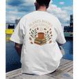 Plants Books And Coffee Nature Leaves Reading Book Lover Premium Tri-Blend Men's Back Print T-Shirt Plants Books And Coffee Nature Leaves Reading Book Lover Premium Tri-Blend Men's Back Print T-Shirt