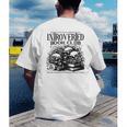 Proudly Anti Social Member Of The Introverted Book Club Men's Back Print T-Shirt Proudly Anti Social Member Of The Introverted Book Club Men's Back Print T-Shirt