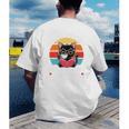 Read Books Drink Coffee Fight Evil Cat Premium Men's Back Print T-Shirt Read Books Drink Coffee Fight Evil Cat Premium Men's Back Print T-Shirt