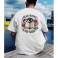 Read Books Be Kind Stay Weird Dragon Book Lover Men's Back Print T-Shirt