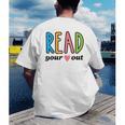 Read Your Heart Read Reading Librarian Book Across America Men's Back Print T-Shirt Read Your Heart Read Reading Librarian Book Across America Men's Back Print T-Shirt