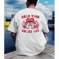Read Your Heart Out Valentines Day Teachers Book Lovers Men's Back Print T-Shirt