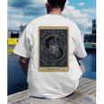 The Reader Tarot Card Mystic Dragon Book Magic Men's Back Print T-Shirt The Reader Tarot Card Mystic Dragon Book Magic Men's Back Print T-Shirt